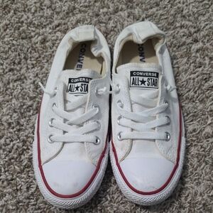 Converse  White and Red Sneakers